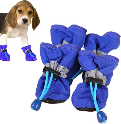 4-Pieces: Water-Resistant Dog Bootie Shoes - A-1 Thread Vault