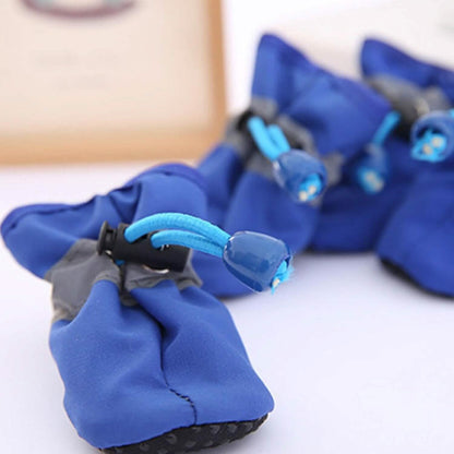 4-Pieces: Water-Resistant Dog Bootie Shoes - A-1 Thread Vault