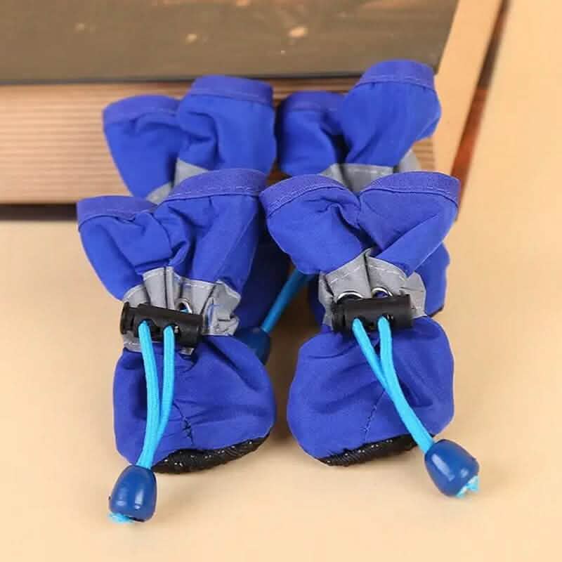 4-Pieces: Water-Resistant Dog Bootie Shoes - A-1 Thread Vault