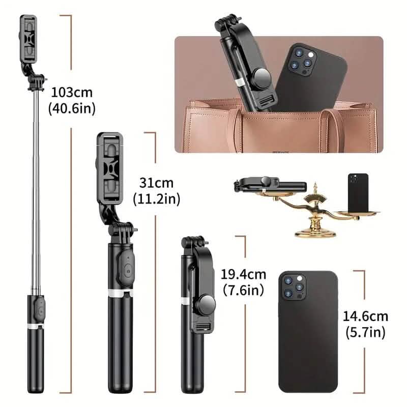 40" Cell Phone Extendable Selfie Stick Tripod - A-1 Thread Vault