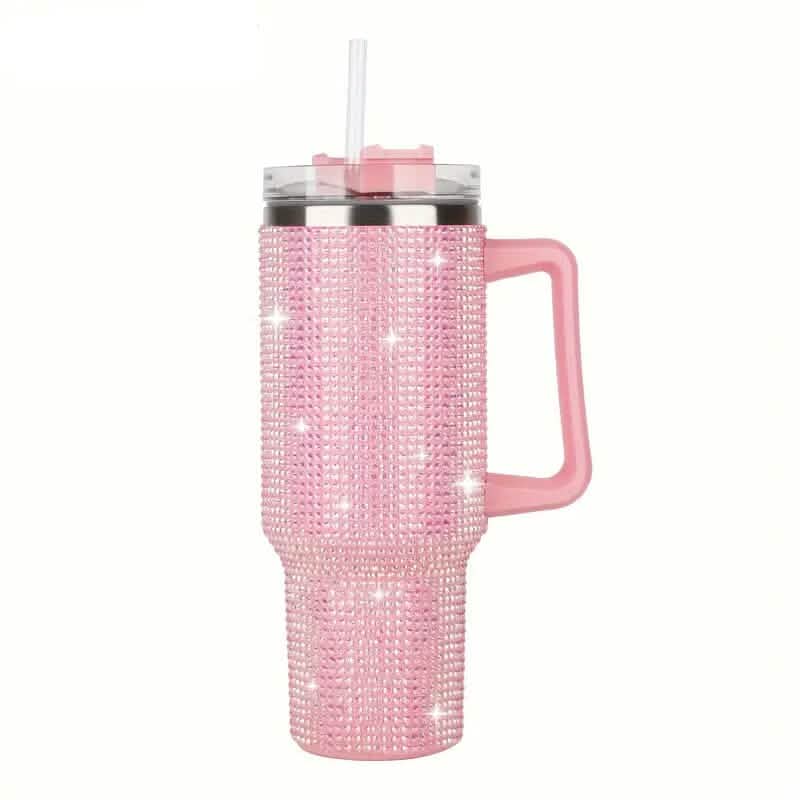 40 Oz Super Sparkly Rhinestone Bling Tumbler - A-1 Thread Vault