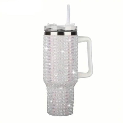 40 Oz Super Sparkly Rhinestone Bling Tumbler - A-1 Thread Vault