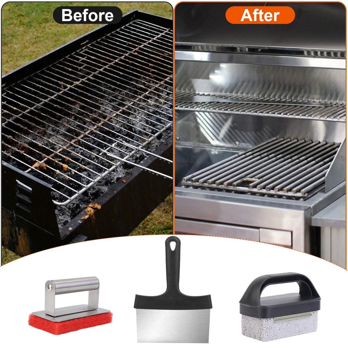 40-Piece: Griddle Cleaning Kit for Blackstone - A-1 Thread Vault