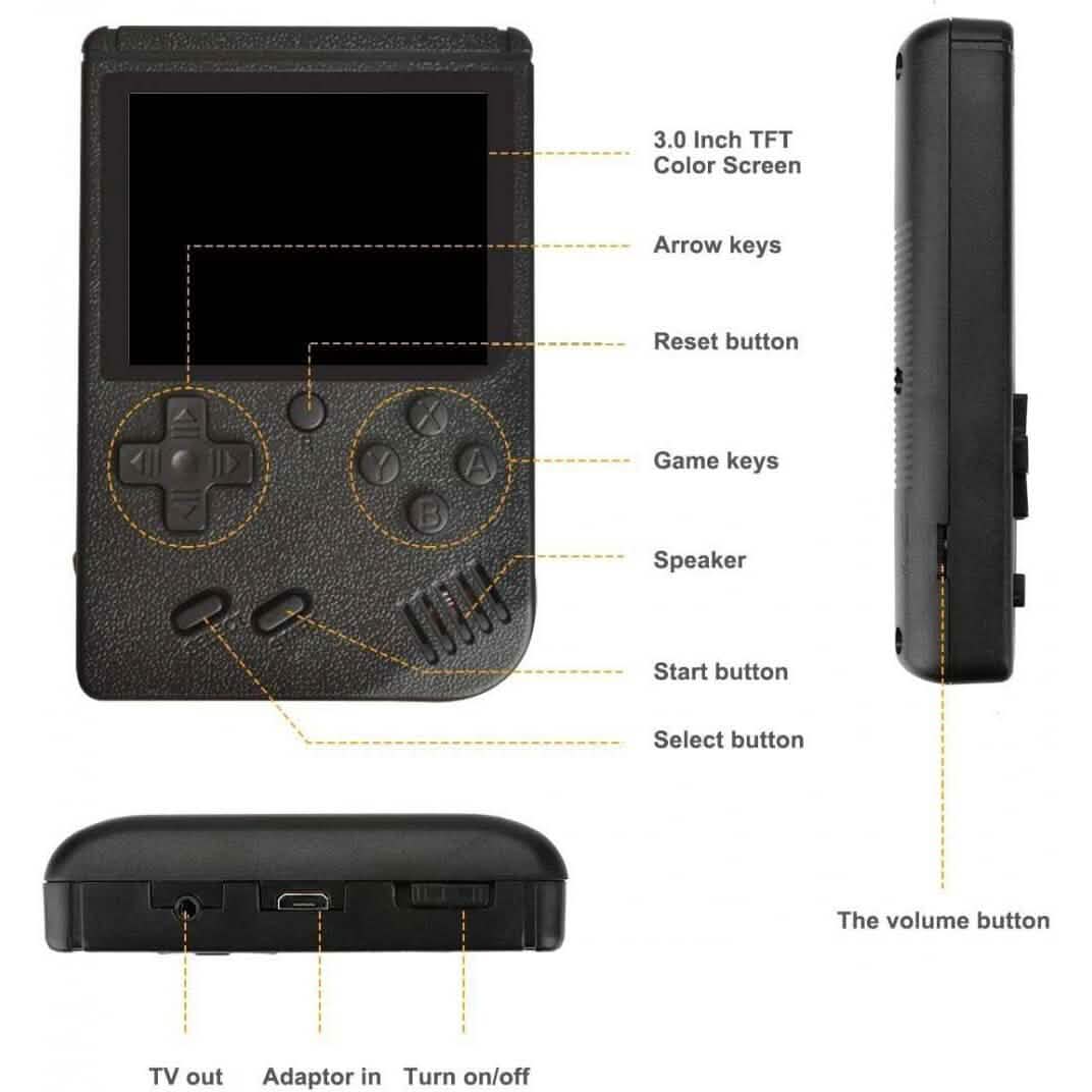 400-In-1 Handheld Portable Video Game Console - A-1 Thread Vault