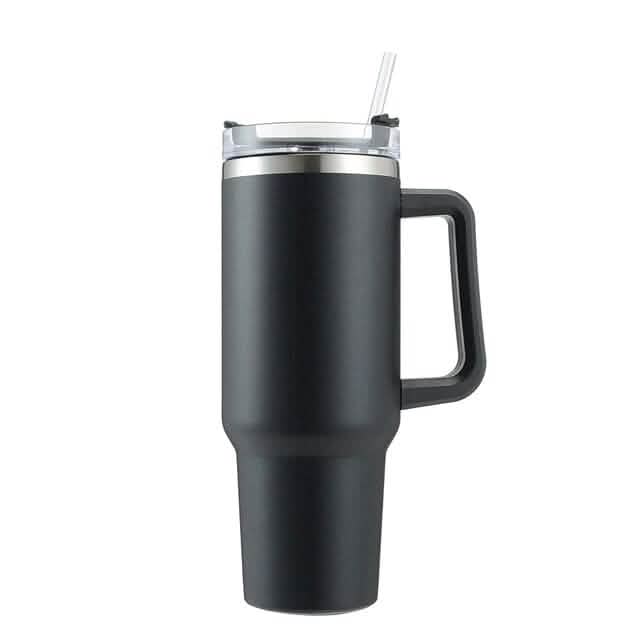 40oz Reusable Vacuum Tumbler with Insulated Double Wall and Cup Handle - A-1 Thread Vault
