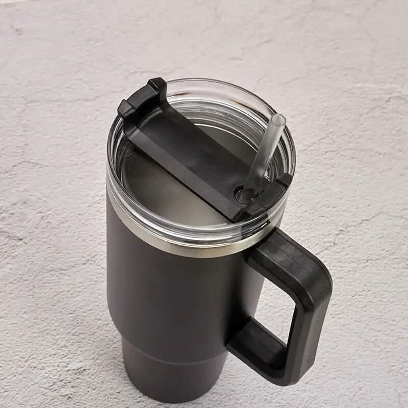40oz Reusable Vacuum Tumbler with Insulated Double Wall and Cup Handle - A-1 Thread Vault