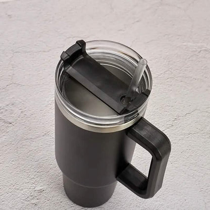 40oz Reusable Vacuum Tumbler with Insulated Double Wall and Cup Handle - A-1 Thread Vault