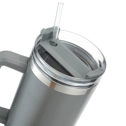 40oz Reusable Vacuum Tumbler with Insulated Double Wall and Cup Handle - A-1 Thread Vault