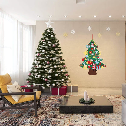 41-Piece: DIY Felt Christmas Tree Detachable Ornaments for Kids - A-1 Thread Vault