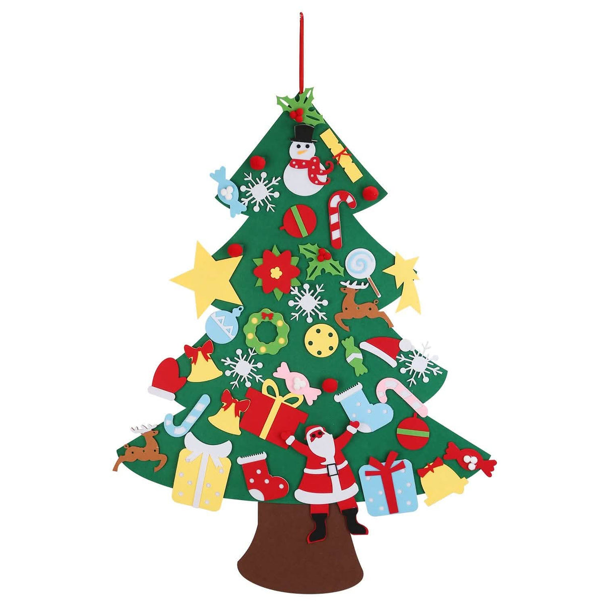 41-Piece: DIY Felt Christmas Tree Detachable Ornaments for Kids - A-1 Thread Vault
