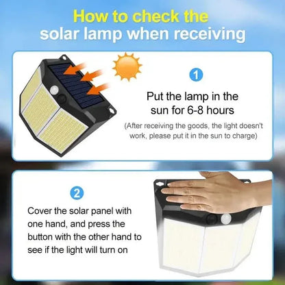 432 LED Solar Garden Wall Lights - A-1 Thread Vault