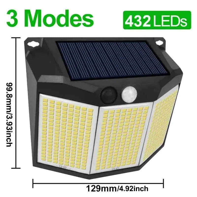 432 LED Solar Garden Wall Lights - A-1 Thread Vault