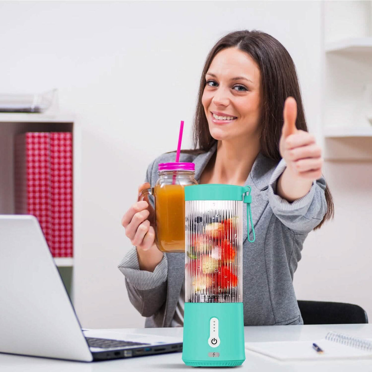 450ml Rechargeable Fruit Blender with 6 Blades - A-1 Thread Vault