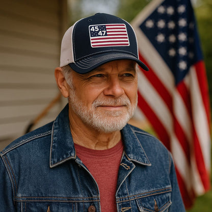 45th & 47th President Flag Hat - A-1 Thread Vault