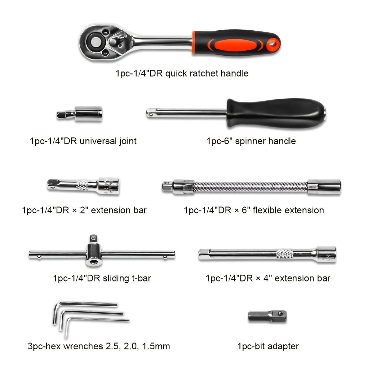 46pc Ratchet & Wrench Tool Set - A-1 Thread Vault
