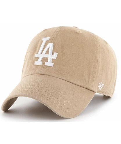 47 Brand Los Angeles Dodgers Clean Up Baseball Cap, Khaki, One Size - A-1 Thread Vault
