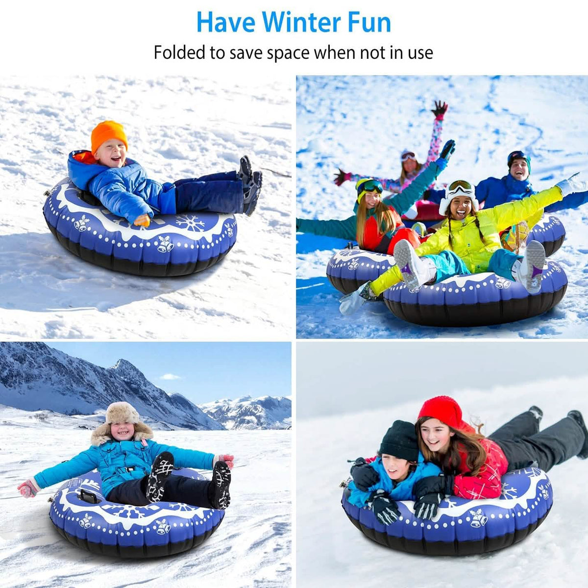 47-Inch Inflatable Snow Tube - A-1 Thread Vault