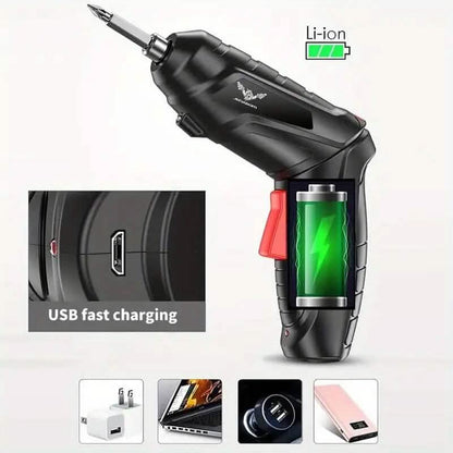 47-Piece Set: 3.6V Mini Household Electric Drill Power Tools - A-1 Thread Vault