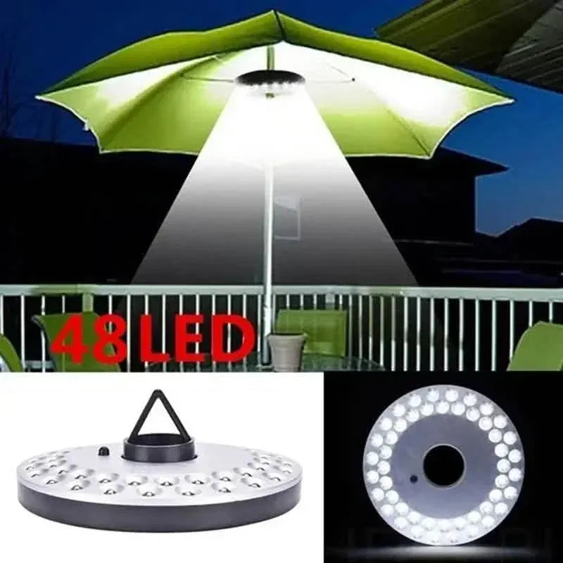 48 LED Lights Waterproof Umbrella Pole Lights for Patio Umbrellas - A-1 Thread Vault