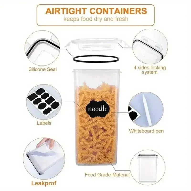 48-Piece Set: Food Storage Container Set, Fresh-Keeping and Easy-to-Secure Lids - A-1 Thread Vault