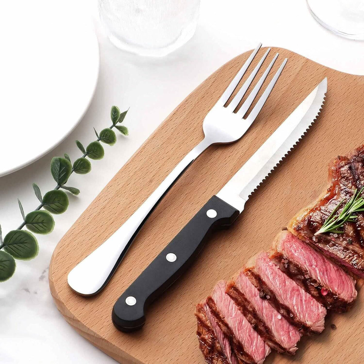 48-Piece: Stainless Steel Silverware Cutlery Set - A-1 Thread Vault