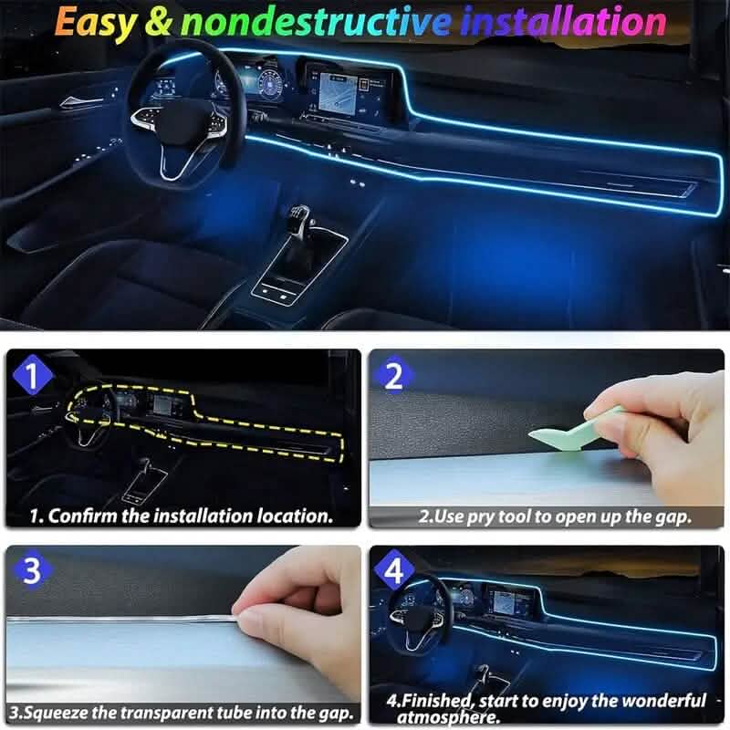 4.98 Meter Car Interior RGB LED Strip Lights - A-1 Thread Vault