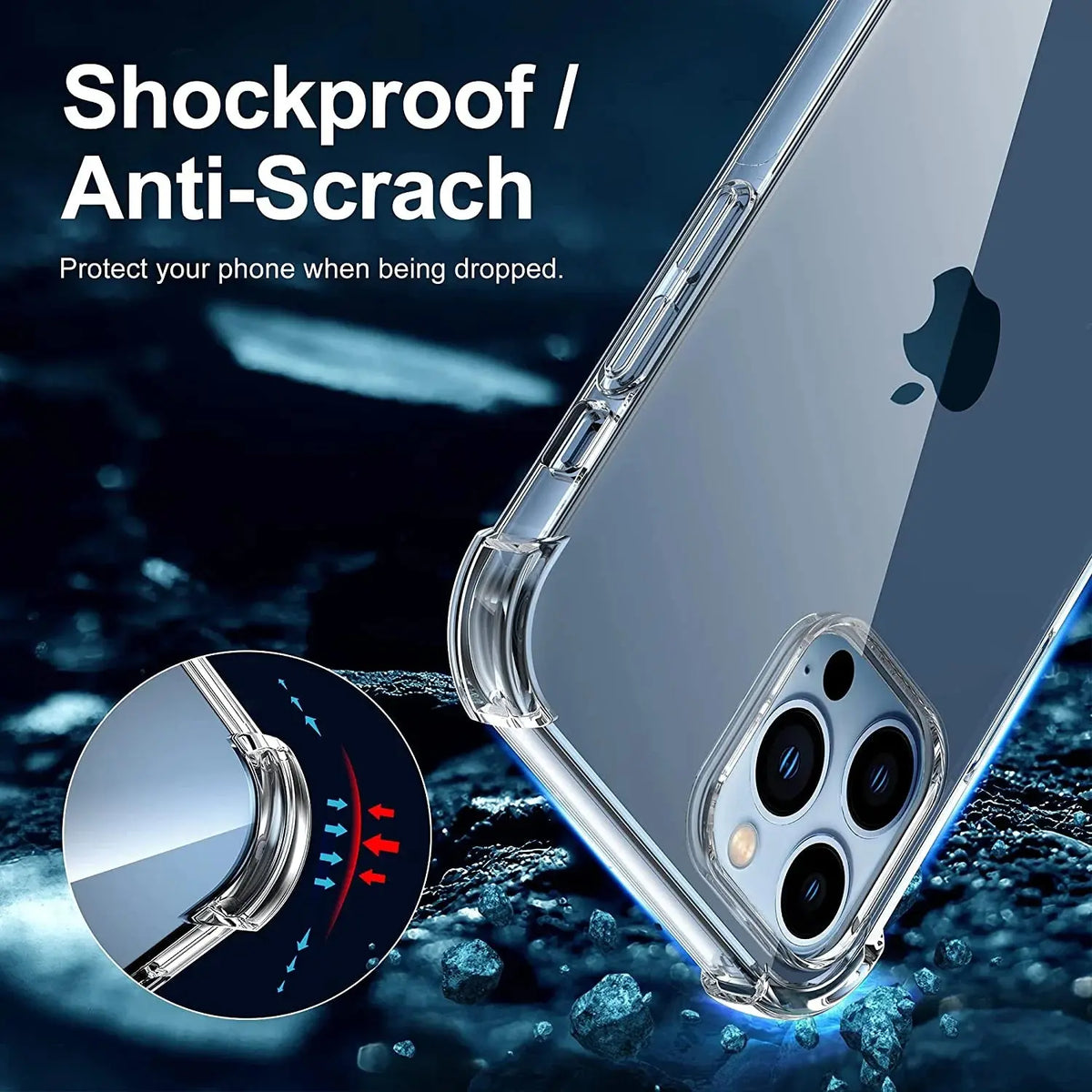 Entronix Case Compatible with iPhone 13 Pro Max - [Hard Back] Slim Clear - A-1 Thread Vault