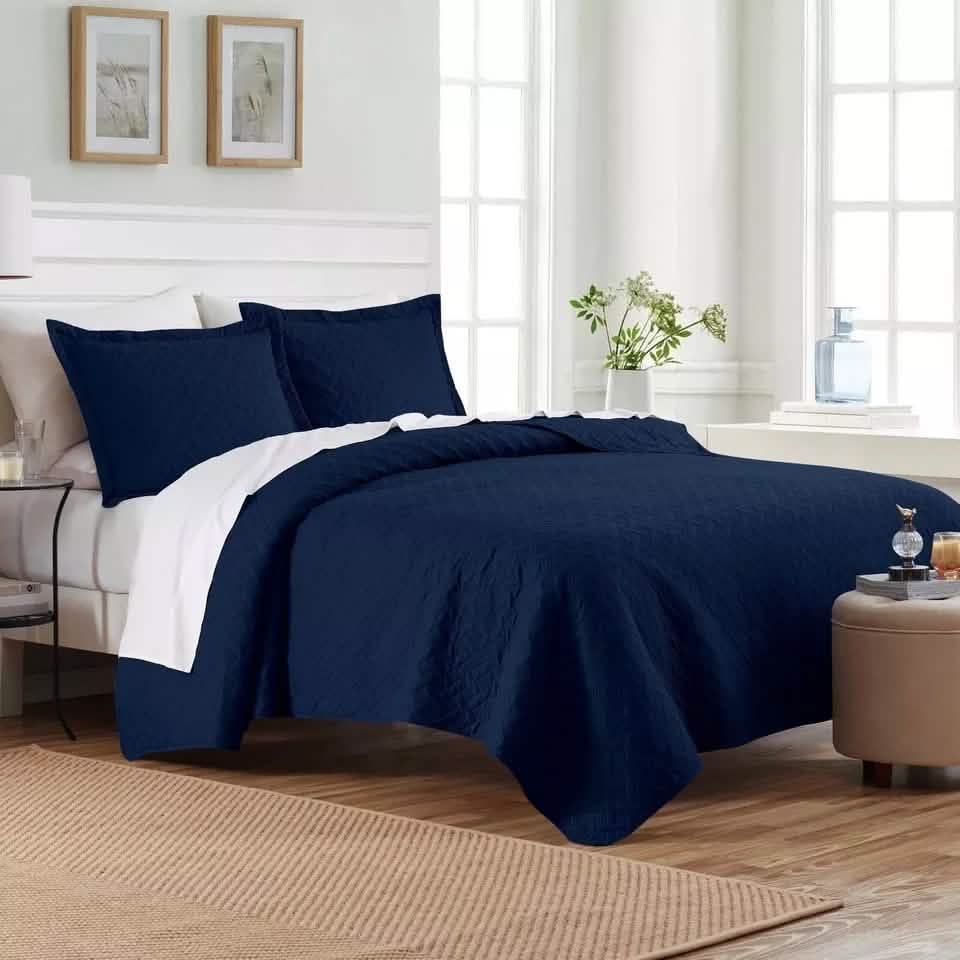 3-Piece: Dan River Basket Pinsonic Quilt Set - A-1 Thread Vault