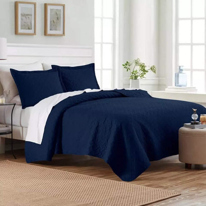 3-Piece: Dan River Basket Pinsonic Quilt Set - A-1 Thread Vault