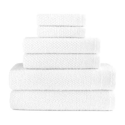 6-Piece: Dan River Popcorn Cotton Bath Towel Set - A-1 Thread Vault