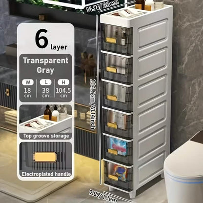 Slimline Multi-Drawer Storage Cabinet – 3, 4, or 6 Layer - A-1 Thread Vault