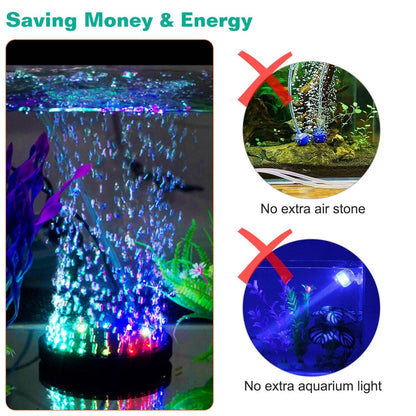 4in Multi-Colored LED Aquarium Air Bubble Lamp - A-1 Thread Vault