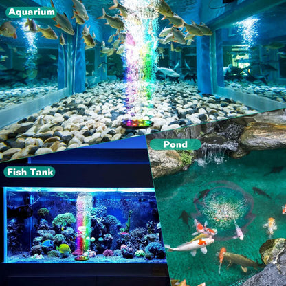 4in Multi-Colored LED Aquarium Air Bubble Lamp - A-1 Thread Vault