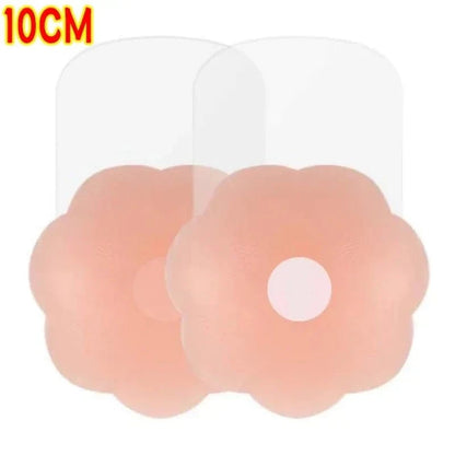 4PCS Women Lift Up Invisible Reusable Self Adhesive Silicone Breast Lift Tape Nipple Cover Chest Paste Push Up Party Dress Bras - A-1 Thread Vault
