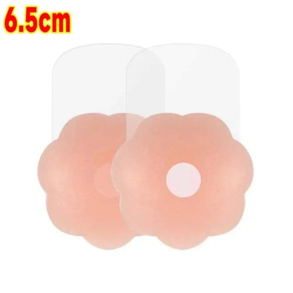 4PCS Women Lift Up Invisible Reusable Self Adhesive Silicone Breast Lift Tape Nipple Cover Chest Paste Push Up Party Dress Bras - A-1 Thread Vault