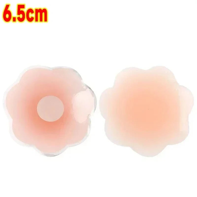 4PCS Women Lift Up Invisible Reusable Self Adhesive Silicone Breast Lift Tape Nipple Cover Chest Paste Push Up Party Dress Bras - A-1 Thread Vault