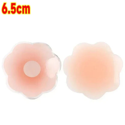 4PCS Women Lift Up Invisible Reusable Self Adhesive Silicone Breast Lift Tape Nipple Cover Chest Paste Push Up Party Dress Bras - A-1 Thread Vault