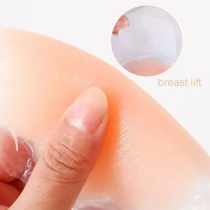 4PCS Women Lift Up Invisible Reusable Self Adhesive Silicone Breast Lift Tape Nipple Cover Chest Paste Push Up Party Dress Bras - A-1 Thread Vault