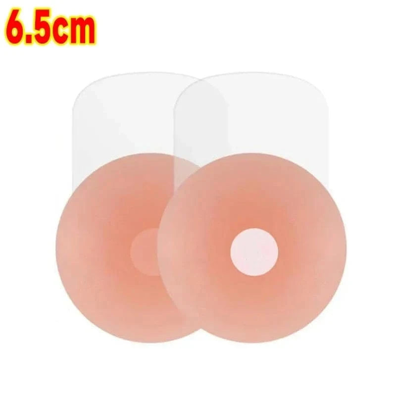 4PCS Women Lift Up Invisible Reusable Self Adhesive Silicone Breast Lift Tape Nipple Cover Chest Paste Push Up Party Dress Bras - A-1 Thread Vault