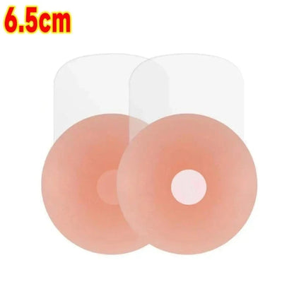 4PCS Women Lift Up Invisible Reusable Self Adhesive Silicone Breast Lift Tape Nipple Cover Chest Paste Push Up Party Dress Bras - A-1 Thread Vault