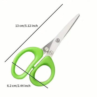 5-Blade Stainless Steel Herb Scissors Set - Versatile Kitchen Shears - A-1 Thread Vault