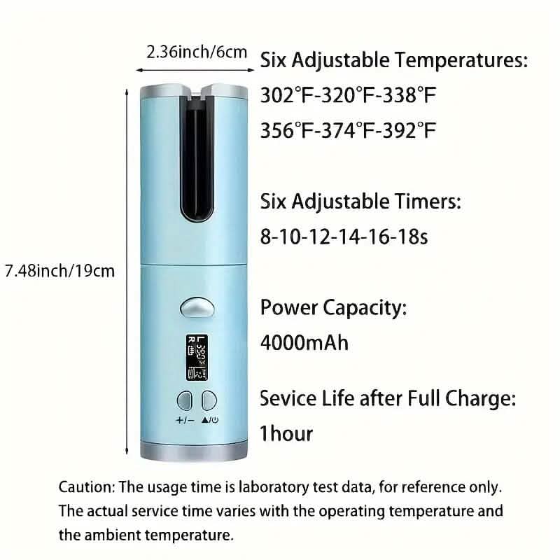 5 Heat Settings Auto-Curler for Luscious Locks - A-1 Thread Vault