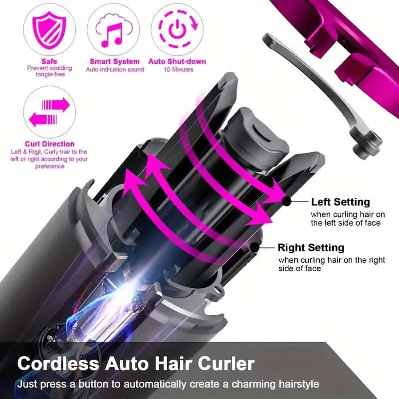 5 Heat Settings Auto-Curler for Luscious Locks - A-1 Thread Vault