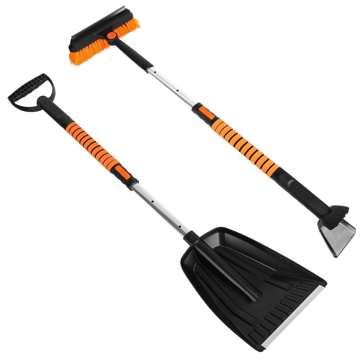 5-in-1 Detachable 180° Adjustable Ice Scraper Snow Shovel - A-1 Thread Vault