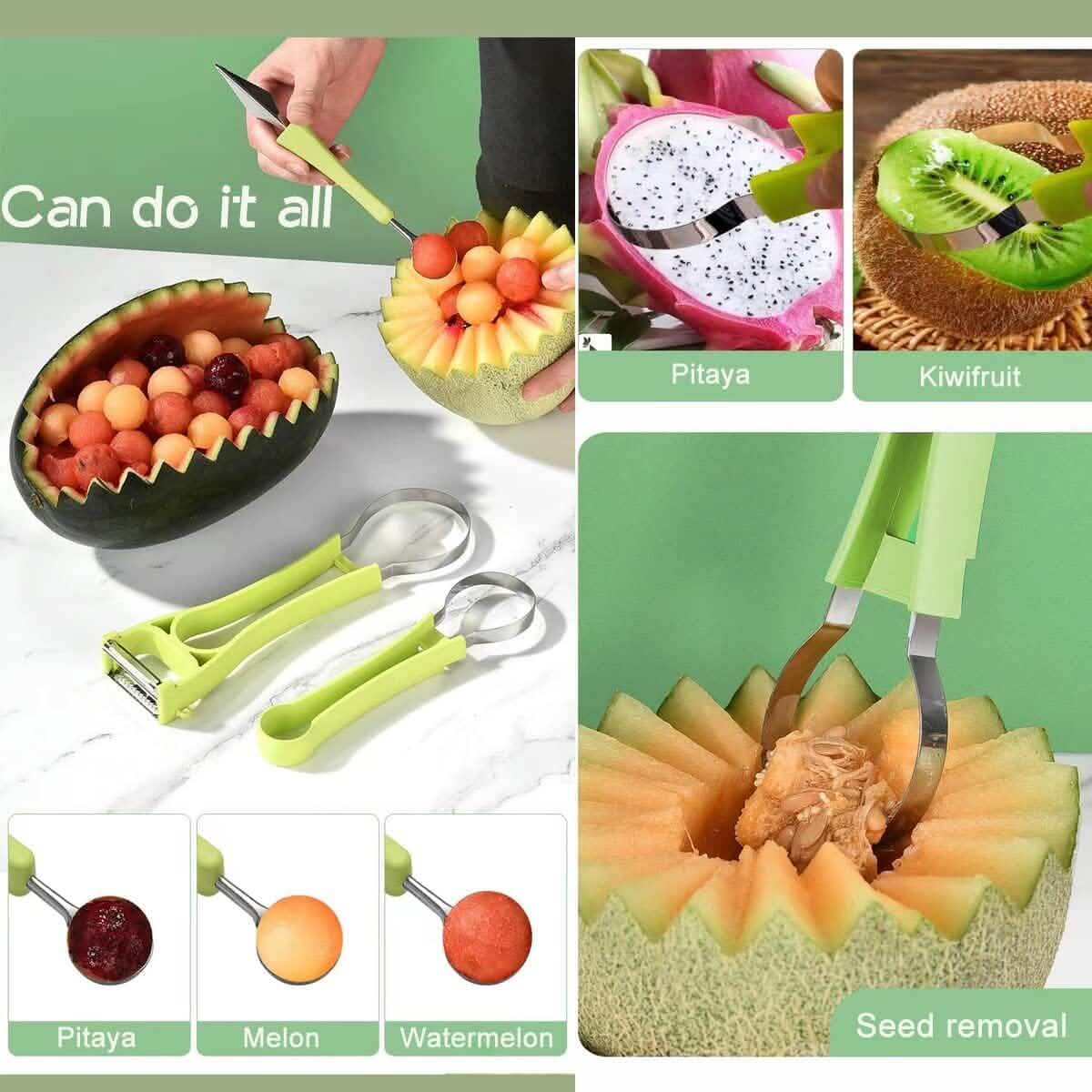 5-in-1 Stainless Steel Fruit Carving Tools - A-1 Thread Vault