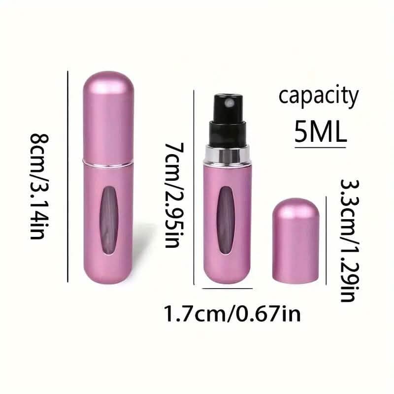 5-Pack: 0.17 Oz Matte Mini Perfume Atomizers - A-1 Thread Vault