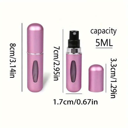 5-Pack: 0.17 Oz Matte Mini Perfume Atomizers - A-1 Thread Vault