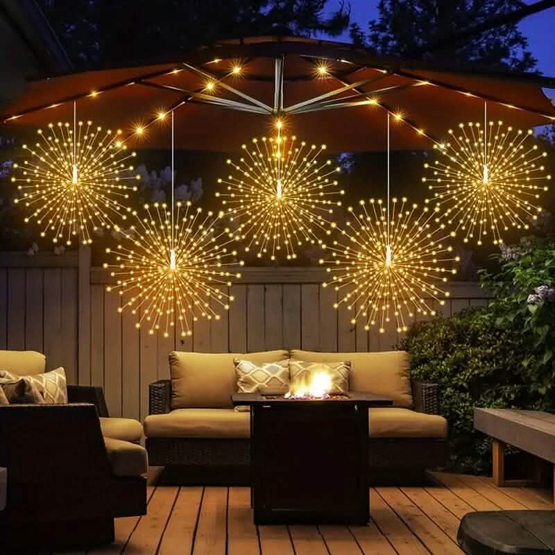 5-Pack: 450 LED Solar Starburst Sphere Lights - A-1 Thread Vault