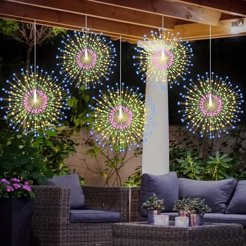 5-Pack: 450 LED Solar Starburst Sphere Lights - A-1 Thread Vault