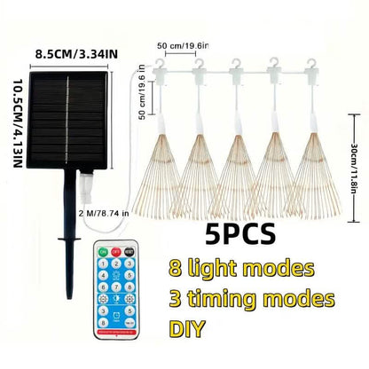 5-Pack: 450 LED Solar Starburst Sphere Lights - A-1 Thread Vault